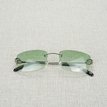 Load image into Gallery viewer, Vintage Rimless Square Sunglasses Men Oval Clear Glasses Frame Women Eyeglasses Shades Oculos Gafas for Driving Fishing 011