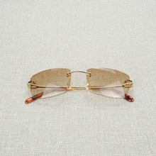 Load image into Gallery viewer, Vintage Rimless Square Sunglasses Men Oval Clear Glasses Frame Women Eyeglasses Shades Oculos Gafas for Driving Fishing 011