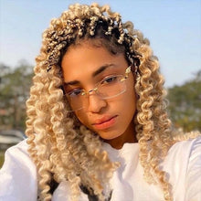 Load image into Gallery viewer, Vintage Rimless Square Sunglasses Women Men  Brand Designer Popular Travel Driving Metal Leopard Head Sun Glasses UV400