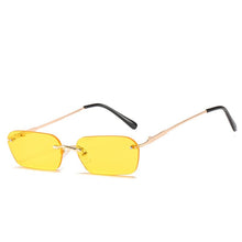 Load image into Gallery viewer, Vintage Rimless Sunglasses For Women Hip Hop Shades Polygon Metal Sun Glasses Mirror Oculos  Gafas Travel Glasses MWJ6010