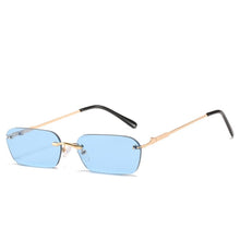 Load image into Gallery viewer, Vintage Rimless Sunglasses For Women Hip Hop Shades Polygon Metal Sun Glasses Mirror Oculos  Gafas Travel Glasses MWJ6010