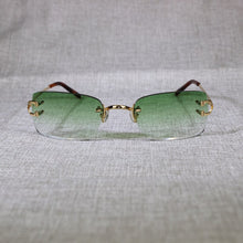Load image into Gallery viewer, Vintage Rimless Sunglasses Men Metal Frame Clear Glasses Frame Square Shades for Women Summer Club Oculos Eyewear