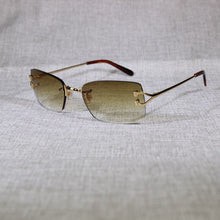 Load image into Gallery viewer, Vintage Rimless Sunglasses Men Metal Frame Clear Glasses Frame Square Shades for Women Summer Club Oculos Eyewear