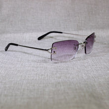 Load image into Gallery viewer, Vintage Rimless Sunglasses Men Metal Frame Clear Glasses Frame Square Shades for Women Summer Club Oculos Eyewear