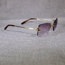 Load image into Gallery viewer, Vintage Rimless Sunglasses Men Metal Frame Clear Glasses Frame Square Shades for Women Summer Club Oculos Eyewear