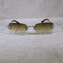 Load image into Gallery viewer, Vintage Rimless Sunglasses Men Metal Frame Clear Glasses Frame Square Shades for Women Summer Club Oculos Eyewear