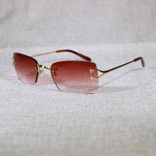 Load image into Gallery viewer, Vintage Rimless Sunglasses Men Metal Frame Clear Glasses Frame Square Shades for Women Summer Club Oculos Eyewear