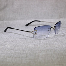 Load image into Gallery viewer, Vintage Rimless Sunglasses Men Metal Frame Clear Glasses Frame Square Shades for Women Summer Club Oculos Eyewear