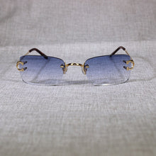 Load image into Gallery viewer, Vintage Rimless Sunglasses Men Metal Frame Clear Glasses Frame Square Shades for Women Summer Club Oculos Eyewear