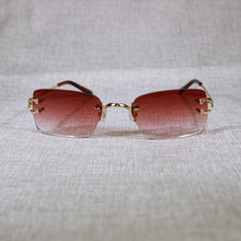 Load image into Gallery viewer, Vintage Rimless Sunglasses Men Metal Frame Clear Glasses Frame Square Shades for Women Summer Club Oculos Eyewear
