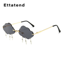 Load image into Gallery viewer, Vintage Rimless Sunglasses Women 2023 Clouds Steampunk Sunglasses Men Frameless Glasses Lightning Pendant Shades UV400 Oculos
