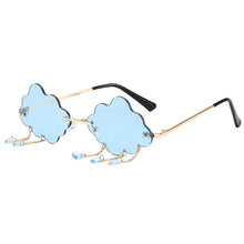 Load image into Gallery viewer, Vintage Rimless Sunglasses Women 2023 Clouds Steampunk Sunglasses Men Frameless Glasses Lightning Pendant Shades UV400 Oculos
