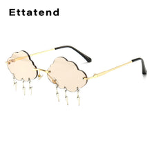 Load image into Gallery viewer, Vintage Rimless Sunglasses Women 2023 Clouds Steampunk Sunglasses Men Frameless Glasses Lightning Pendant Shades UV400 Oculos