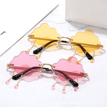 Load image into Gallery viewer, Vintage Rimless Sunglasses Women 2023 Clouds Steampunk Sunglasses Men Frameless Glasses Lightning Pendant Shades UV400 Oculos