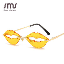 Load image into Gallery viewer, Vintage Rimless Sunglasses Women Men 2023  Lip Shape Glasses Steampunk Sun Glasses Shades Glasses UV400 Oculos Men