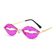 Load image into Gallery viewer, Vintage Rimless Sunglasses Women Men 2023  Lip Shape Glasses Steampunk Sun Glasses Shades Glasses UV400 Oculos Men