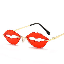 Load image into Gallery viewer, Vintage Rimless Sunglasses Women Men 2023  Lip Shape Glasses Steampunk Sun Glasses Shades Glasses UV400 Oculos Men