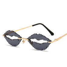 Load image into Gallery viewer, Vintage Rimless Sunglasses Women Men 2023  Lip Shape Glasses Steampunk Sun Glasses Shades Glasses UV400 Oculos Men