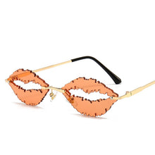 Load image into Gallery viewer, Vintage Rimless Sunglasses Women Men 2023  Lip Shape Glasses Steampunk Sun Glasses Shades Glasses UV400 Oculos Men