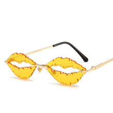 Load image into Gallery viewer, Vintage Rimless Sunglasses Women Men 2023  Lip Shape Glasses Steampunk Sun Glasses Shades Glasses UV400 Oculos Men