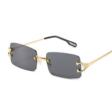 Load image into Gallery viewer, Vintage Rimless Sunglasses Women Men Retro Brand Designer Sun Glasses Female Male Rectangle Eyewear UV400 Oculos De Sol