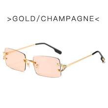 Load image into Gallery viewer, Vintage Rimless Sunglasses Women Men Retro Brand Designer Sun Glasses Female Male Rectangle Eyewear UV400 Oculos De Sol