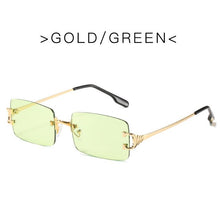 Load image into Gallery viewer, Vintage Rimless Sunglasses Women Men Retro Brand Designer Sun Glasses Female Male Rectangle Eyewear UV400 Oculos De Sol