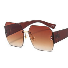 Load image into Gallery viewer, Vintage Rimless Sunglasses Women Men Retro Sun Glasses Women Square Eyeglasses Oversized Shades Eyewear Small Shades UV400