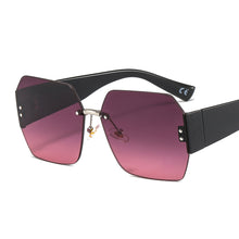 Load image into Gallery viewer, Vintage Rimless Sunglasses Women Men Retro Sun Glasses Women Square Eyeglasses Oversized Shades Eyewear Small Shades UV400