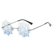 Load image into Gallery viewer, Vintage Rimless Sunglasses Women Men Snowflake Shape Retro Brand Designer Sun Glasses Female Male Eyewear Round Oculos De Sol