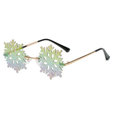Load image into Gallery viewer, Vintage Rimless Sunglasses Women Men Snowflake Shape Retro Brand Designer Sun Glasses Female Male Eyewear Round Oculos De Sol