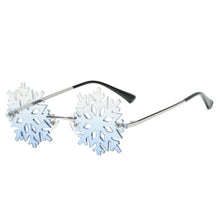 Load image into Gallery viewer, Vintage Rimless Sunglasses Women Men Snowflake Shape Retro Brand Designer Sun Glasses Female Male Eyewear Round Oculos De Sol