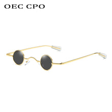 Load image into Gallery viewer, Vintage Rock Punk Man Sunglasses Classic Small Round Sunglasses Women Wide Bridge Metal Frame Black lens Eyewear Driving очки
