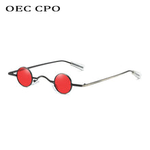 Load image into Gallery viewer, Vintage Rock Punk Man Sunglasses Classic Small Round Sunglasses Women Wide Bridge Metal Frame Black lens Eyewear Driving очки