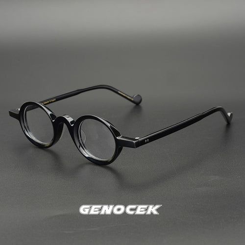 Vintage Round Acetate Handmade Small Glasses Frame Men Women Prescription Myopia Optical Eyeglasses Frame John Lennon Eyewe