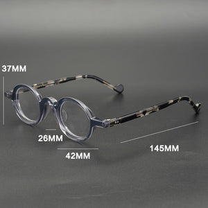 Vintage Round Acetate Handmade Small Glasses Frame Men Women Prescription Myopia Optical Eyeglasses Frame John Lennon Eyewe