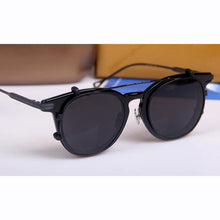 Load image into Gallery viewer, Vintage Round Clip-On Sunglasses Acetate Optical  Men Women Spectacle Polarized Clip Sun Glasses UV Protection oculos