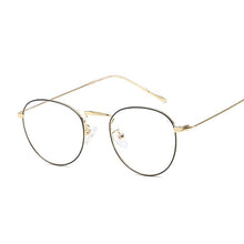 Load image into Gallery viewer, Vintage Round Computer Men Glasses Women Metal Optical Small Eyeglasses Frames  Anti-blue Light Clear Eyewear