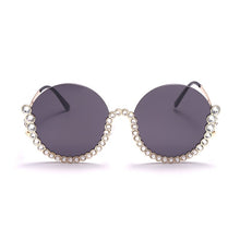 Load image into Gallery viewer, Vintage Round Diamond Sunglasses Women 2023  Women Oval Crystal Retro Glasses Rhinestone Shades Eyewear UV400