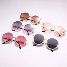 Load image into Gallery viewer, Vintage Round Diamond Sunglasses Women 2023  Women Oval Crystal Retro Glasses Rhinestone Shades Eyewear UV400