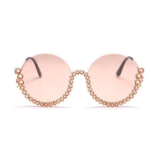 Load image into Gallery viewer, Vintage Round Diamond Sunglasses Women 2023  Women Oval Crystal Retro Glasses Rhinestone Shades Eyewear UV400