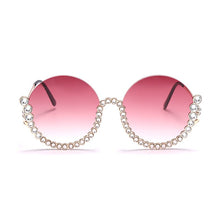 Load image into Gallery viewer, Vintage Round Diamond Sunglasses Women 2023  Women Oval Crystal Retro Glasses Rhinestone Shades Eyewear UV400