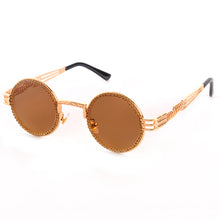Load image into Gallery viewer, Vintage Round Diamond Sunglasses Women  Brand Steampunk Clear Lens Red Yellow Rhinestone Eyeglasses UV400 Gafas De Sol