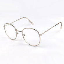 Carica l&#39;immagine nel visualizzatore di Gallery, Vintage Round Glasses Clear Lens Gold Round Metal Frame Glasses Optical Men Women Eyeglass Frame Fake Glasses
