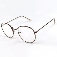 Carica l&#39;immagine nel visualizzatore di Gallery, Vintage Round Glasses Clear Lens Gold Round Metal Frame Glasses Optical Men Women Eyeglass Frame Fake Glasses