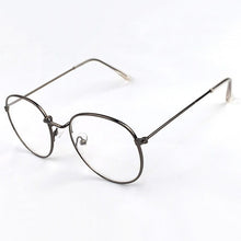 Carica l&#39;immagine nel visualizzatore di Gallery, Vintage Round Glasses Clear Lens Gold Round Metal Frame Glasses Optical Men Women Eyeglass Frame Fake Glasses