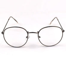 Carica l&#39;immagine nel visualizzatore di Gallery, Vintage Round Glasses Clear Lens Gold Round Metal Frame Glasses Optical Men Women Eyeglass Frame Fake Glasses