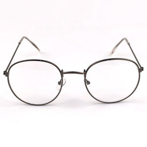 Vintage Round Glasses Clear Lens Gold Round Metal Frame Glasses Optical Men Women Eyeglass Frame Fake Glasses