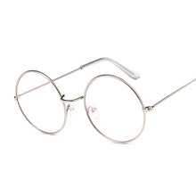 Load image into Gallery viewer, Vintage Round Glasses Clear Lens Gold Round Metal Frame Glasses Optical Men Women Eyeglass Frame Fake Glasses