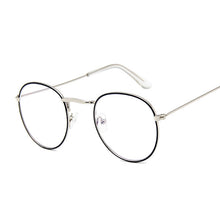 Load image into Gallery viewer, Vintage Round Glasses Clear Lens Gold Round Metal Frame Glasses Optical Men Women Eyeglass Frame Fake Glasses